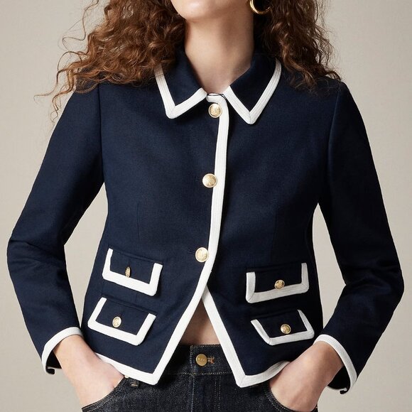 J Crew Jackets & Blazers - NWOT J Crew Lucie Lady Jacket in Stretch Linen Blend